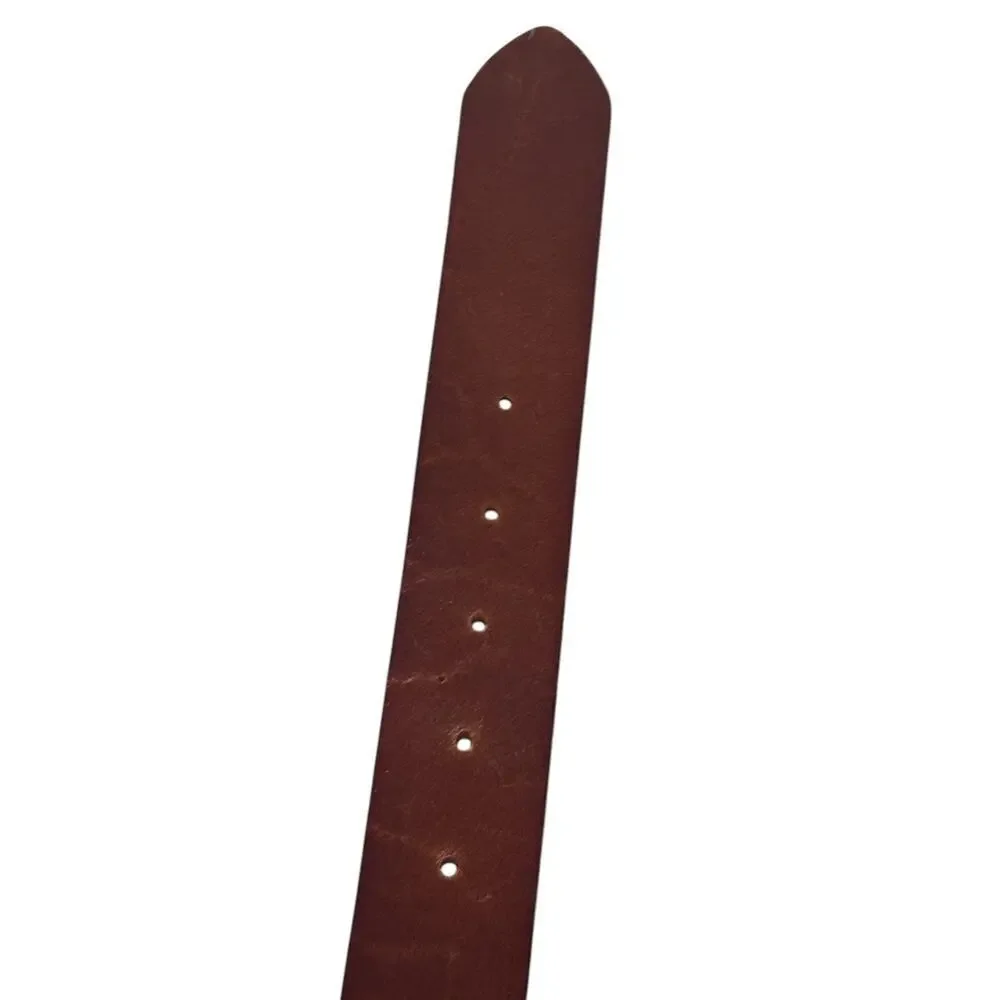 G.H. Bass & Co Belt 5100 Brown Unisex Sz M 32 Leather 1 3/8
